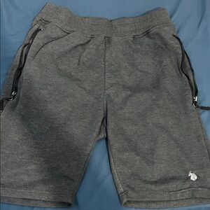 Polyester Polo Gray Shorts
